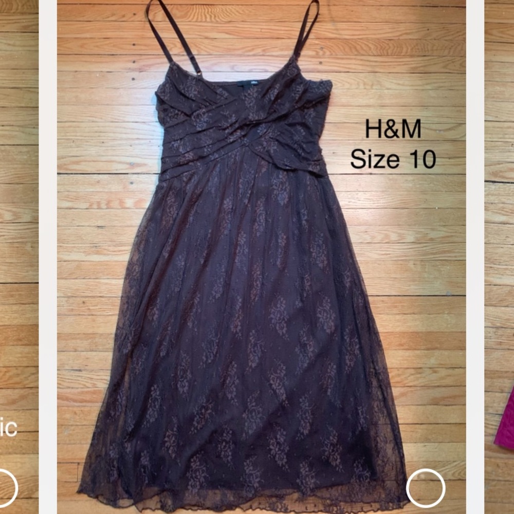 H&M Lace Overlay Dress
